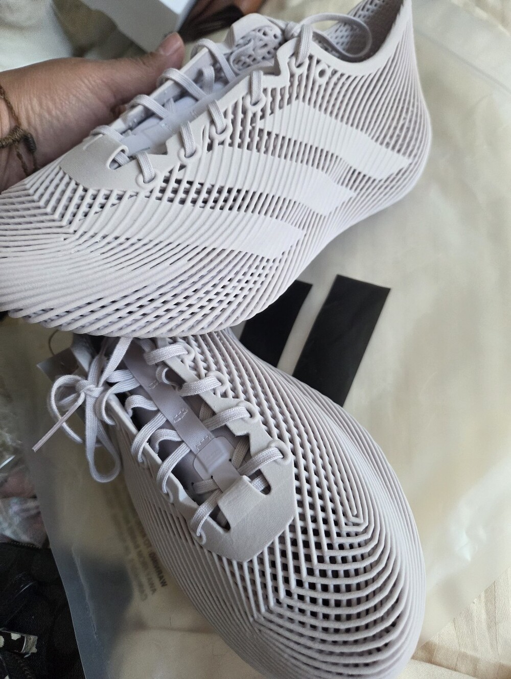 Adidas Lightweight Clima Cool  Shoes — Pale /Beige,greish.